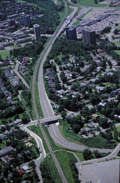 Overview/ariel view of transitway