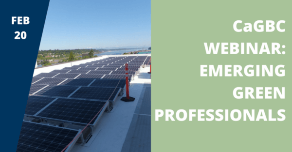 Webinar: CaGBC Emerging Green Professional Mentor