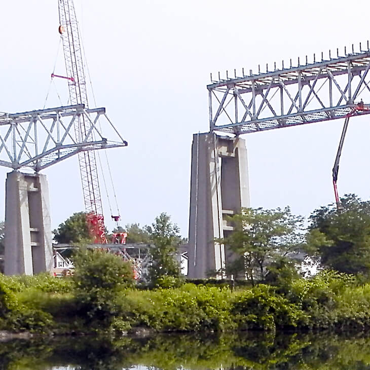 Bridge in the midst of engineering